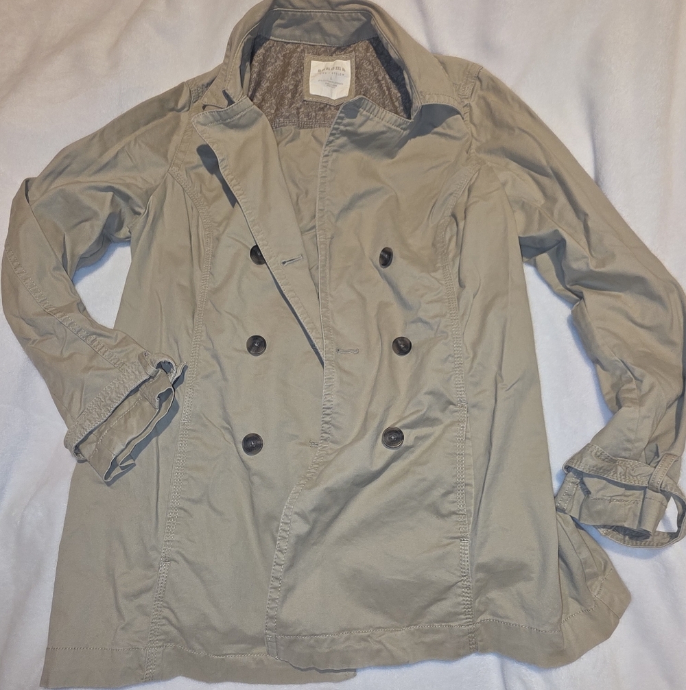 Sonoma Women's Brown Trench Coat